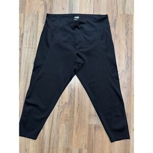 DKNY Sport Black Capri Leggings High Rise Compression Stretch 2X Plus